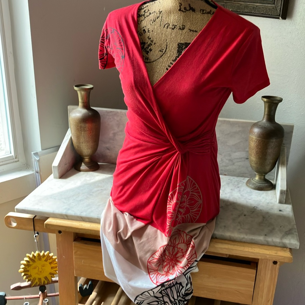 Beautiful Comfortable Desiqual Dress Amazing Look And Feel!! Cotton And Fits M!